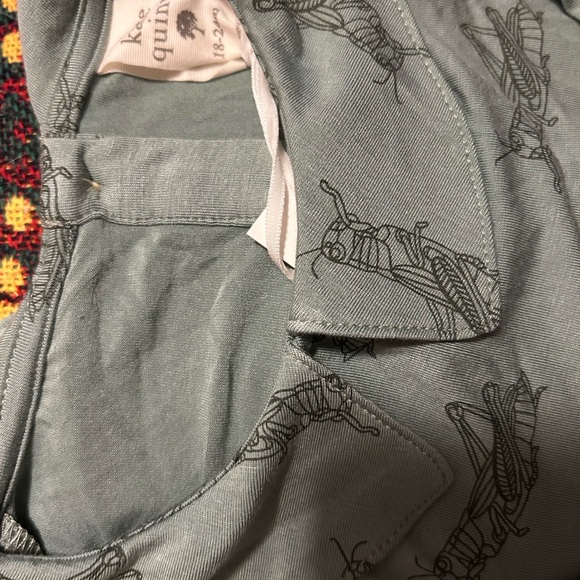 kate quinn collared dress grasshopper print | NWT | 18-24m - Picture 3 of 4